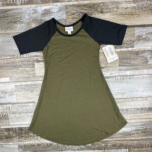 NWT Girls Lularoe Adeline dress size 8 green